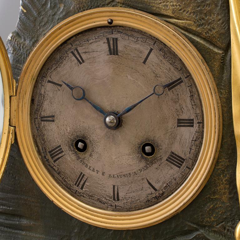 BORDSPENDYL, förgylld brons, Empire, Paris, Frankrike, 1800-talets första hälft.