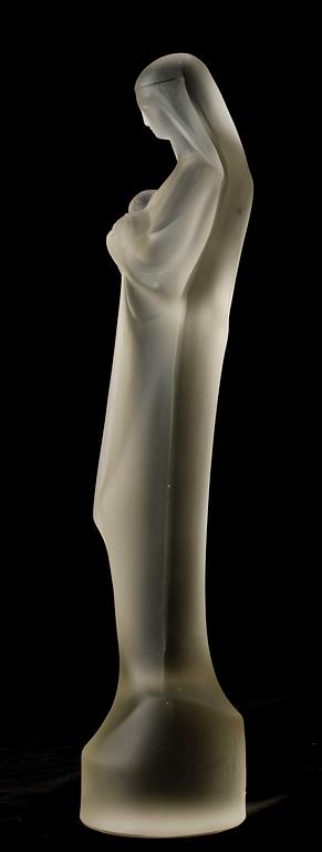 STEPHANUS ALBERTUS UITERWAAL, skulptur, glas, signerad.