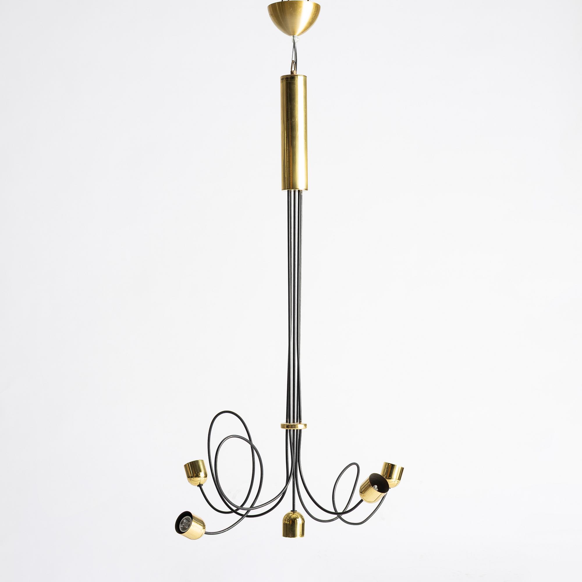 Hans Bergström, ceiling lamp "Kronan", Ateljé Lyktan, 1990s.