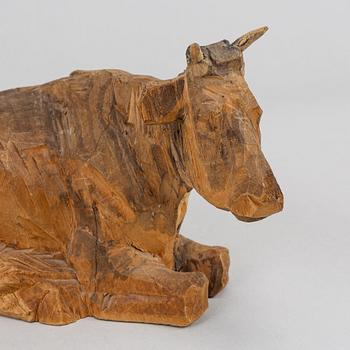 Axel Petersson Döderhultarn, sculpture, wood, stamped signature.