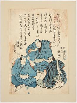 Utagawa Toyokuni I, färgträsnitt, Japan.