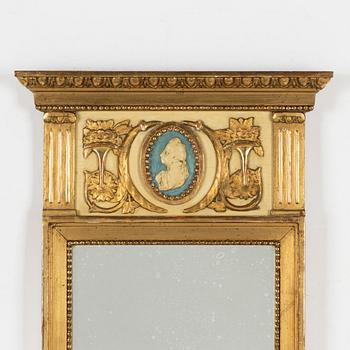 Spegel, gustaviansk stil, tidigt 1900-tal.