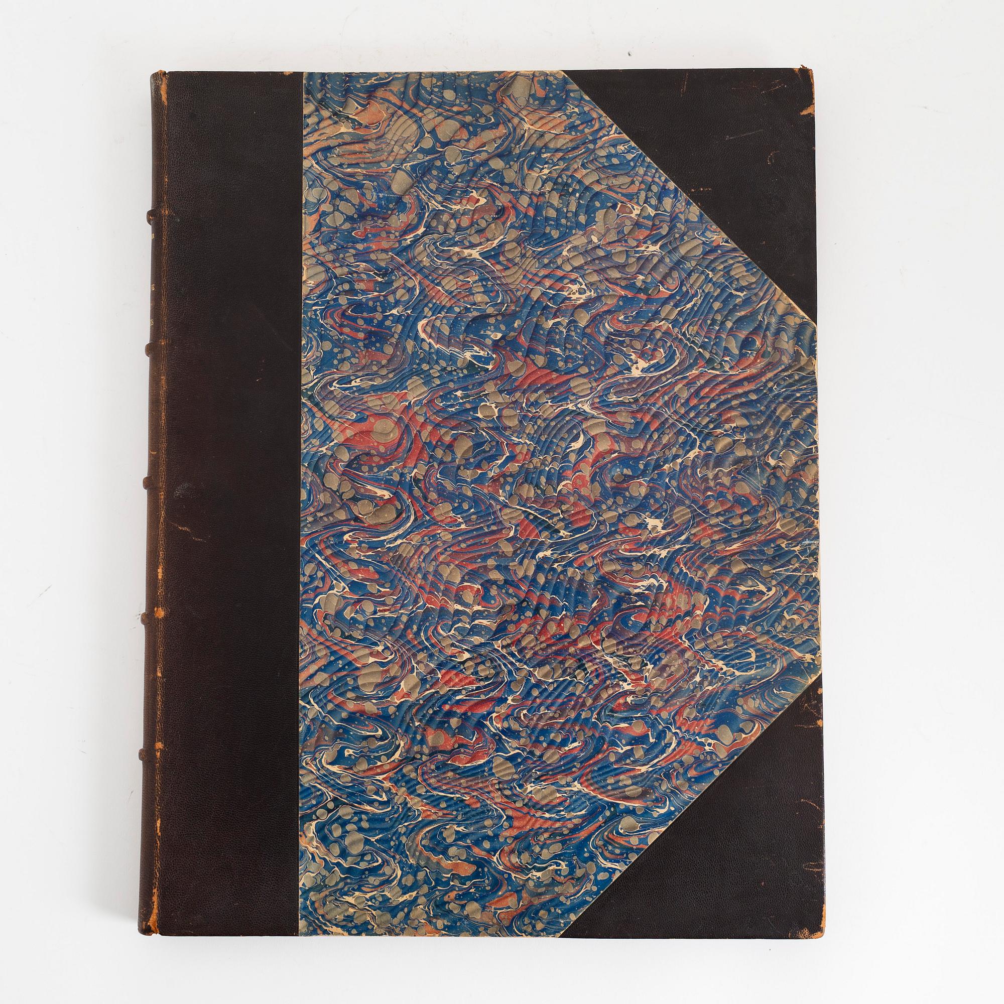 A book, La Porcelaine Tendre, de Sevres, par Edouard Garnier. 50 Planches reproduisant 250 motifs en aqurelle. Paris.