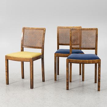 Axel Larsson, a set of three chairs model "952", Svenska Möbelfabrikerna, Bodafors, 1930s.