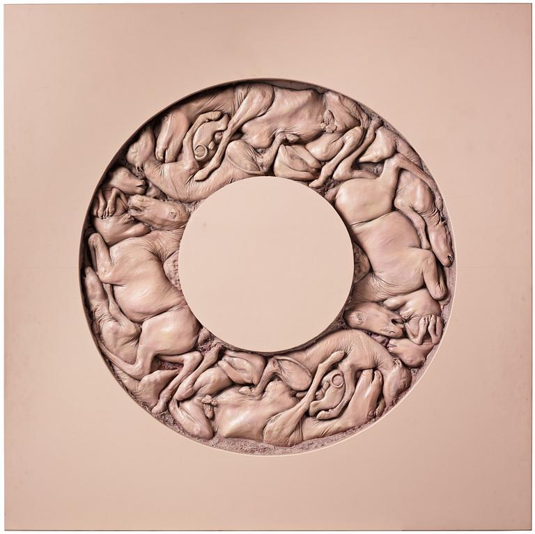 Nicola Costantino, "Circular frieze of stillborn animals".