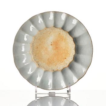 A Chinese blue and white 'pomegranate' tureen with cover and stand, Qing dynasty, Qianlong (1736-95).