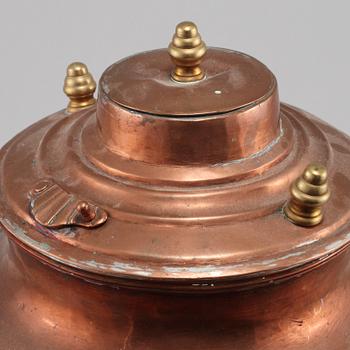 SAMOVAR, koppar, 1800-tal.