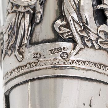 A silver cup, maker's mark of Peter Muller, St. Petersburg 1829. Empire.