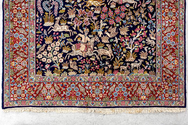 A semiantique Kerman carpet ca 242x150 cm.