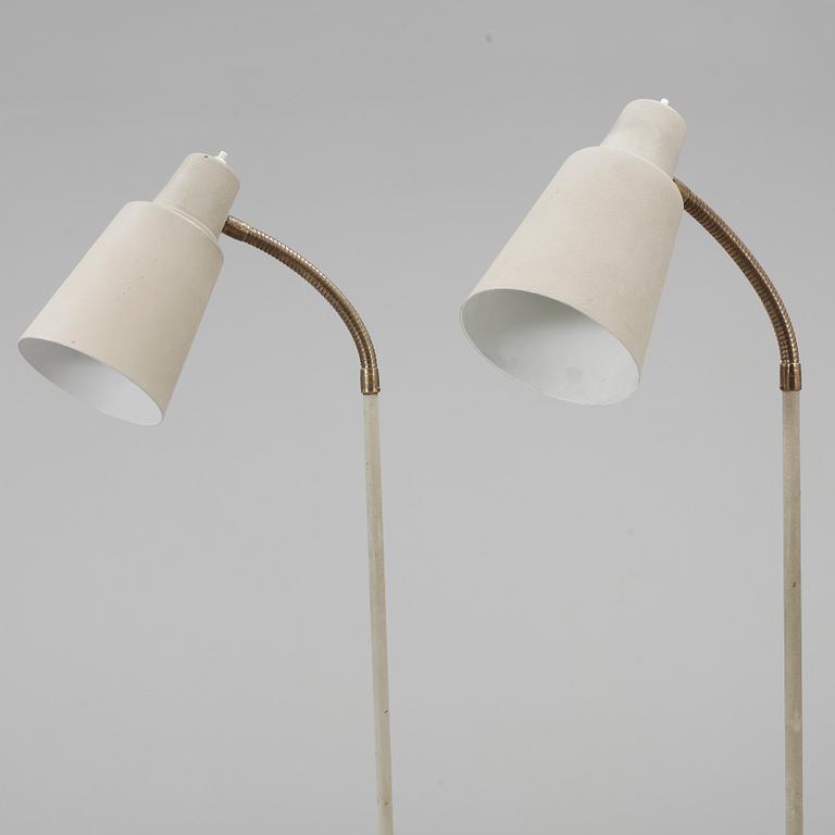 GOLVLAMPOR, ett par, 1950-tal.