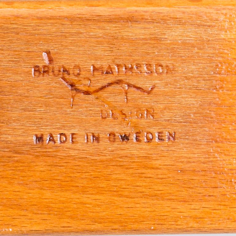 A 1977 Bruno Mathsson "Pernilla" lounge chair.