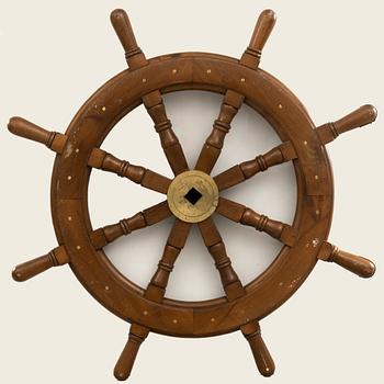 Steering wheel for a boat, first half of the 20th century.