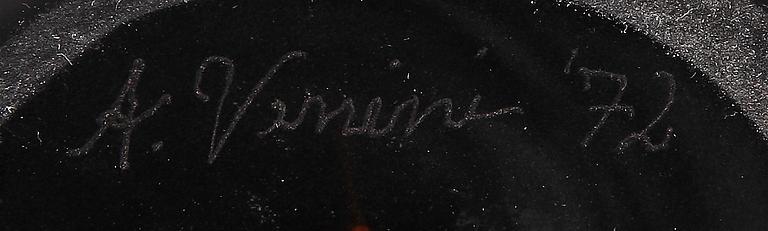 VAS, glas, Venini Italien -1972.