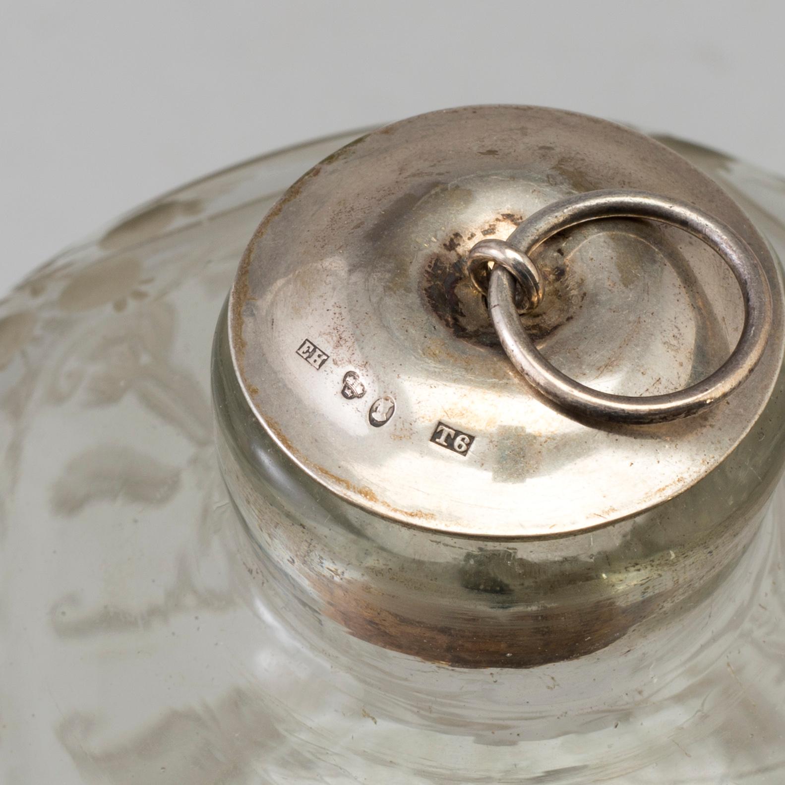A baroque glass bottle, first half of the 18th century.