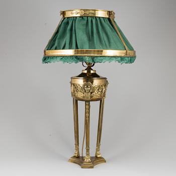 BORDSLAMPA / FOTOGENLAMPA, empirestil, tidigt 1900-tal.