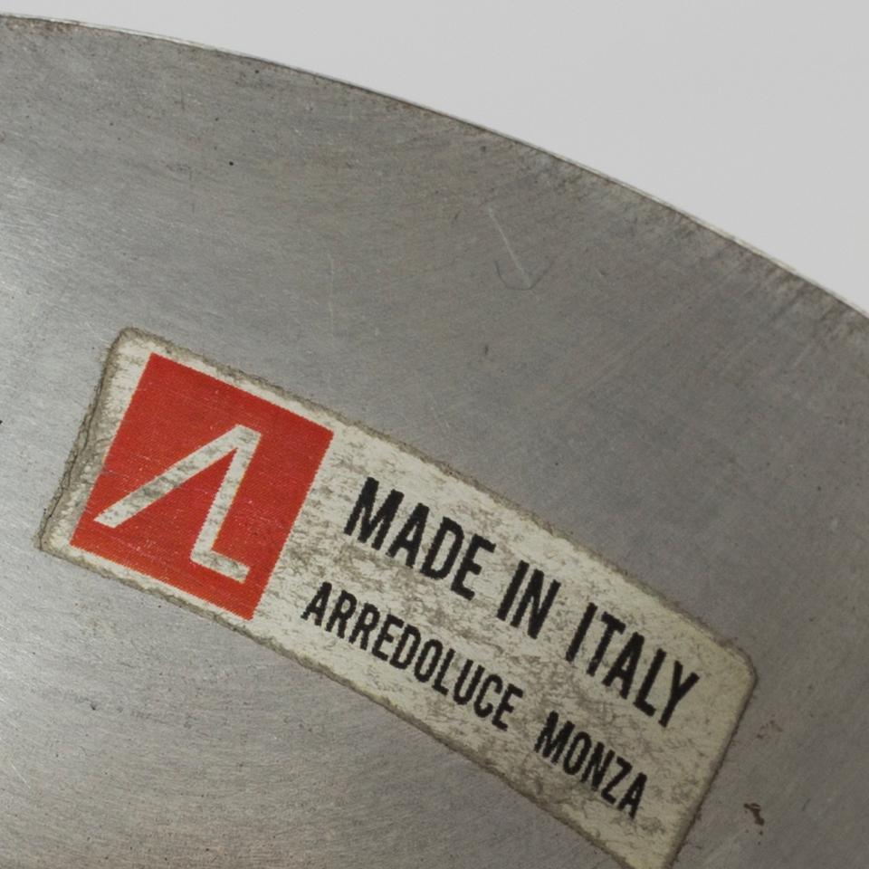 TAKLAMPA, etikettmärkt  ARREDOLUCE MONZA IN ITALY. 1900-talets mitt.