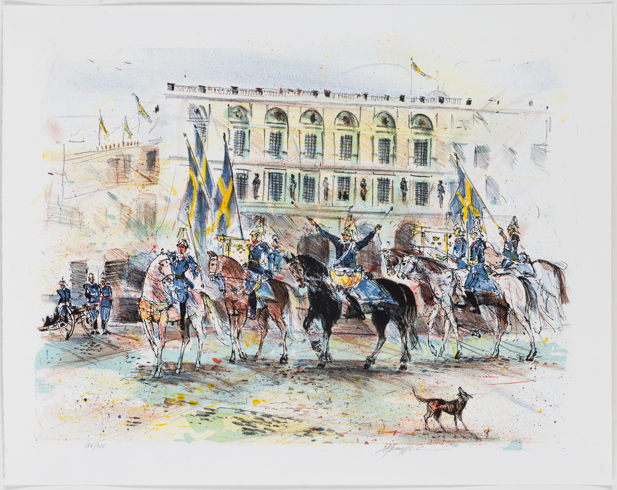 BO ÅKE ADAMSSON, färglitografi, signerad och numrerad 186/300.