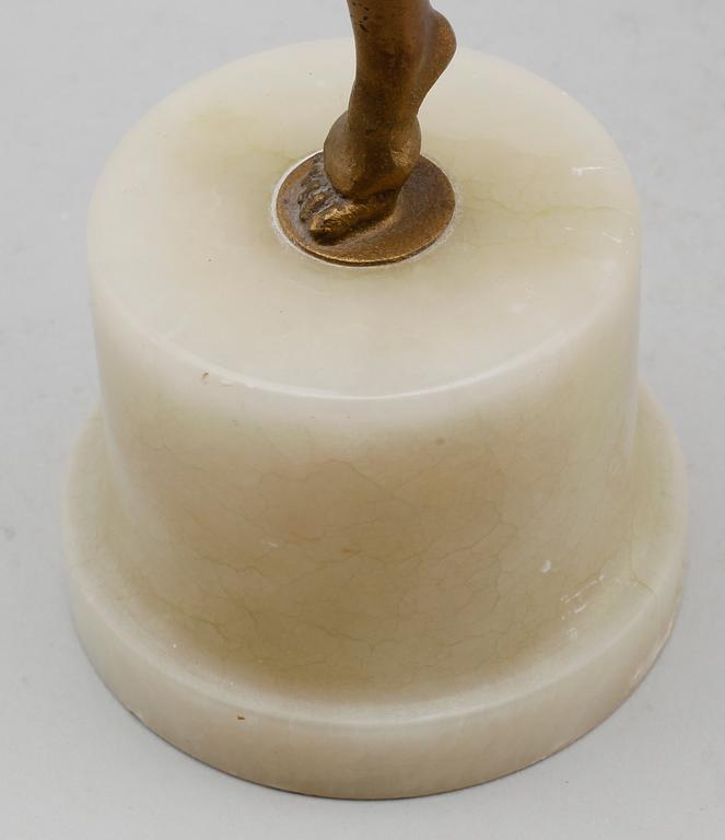 SKULPTUR, patinerad metall, 1900-talets första hälft.