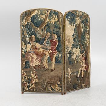 Fragment av vävd taper, 2 st, Flandern, 1700-tal.