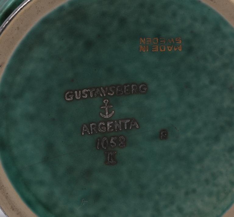 VAS, keramik, "Argenta", Wilhelm Kåge, Gustavsberg.
