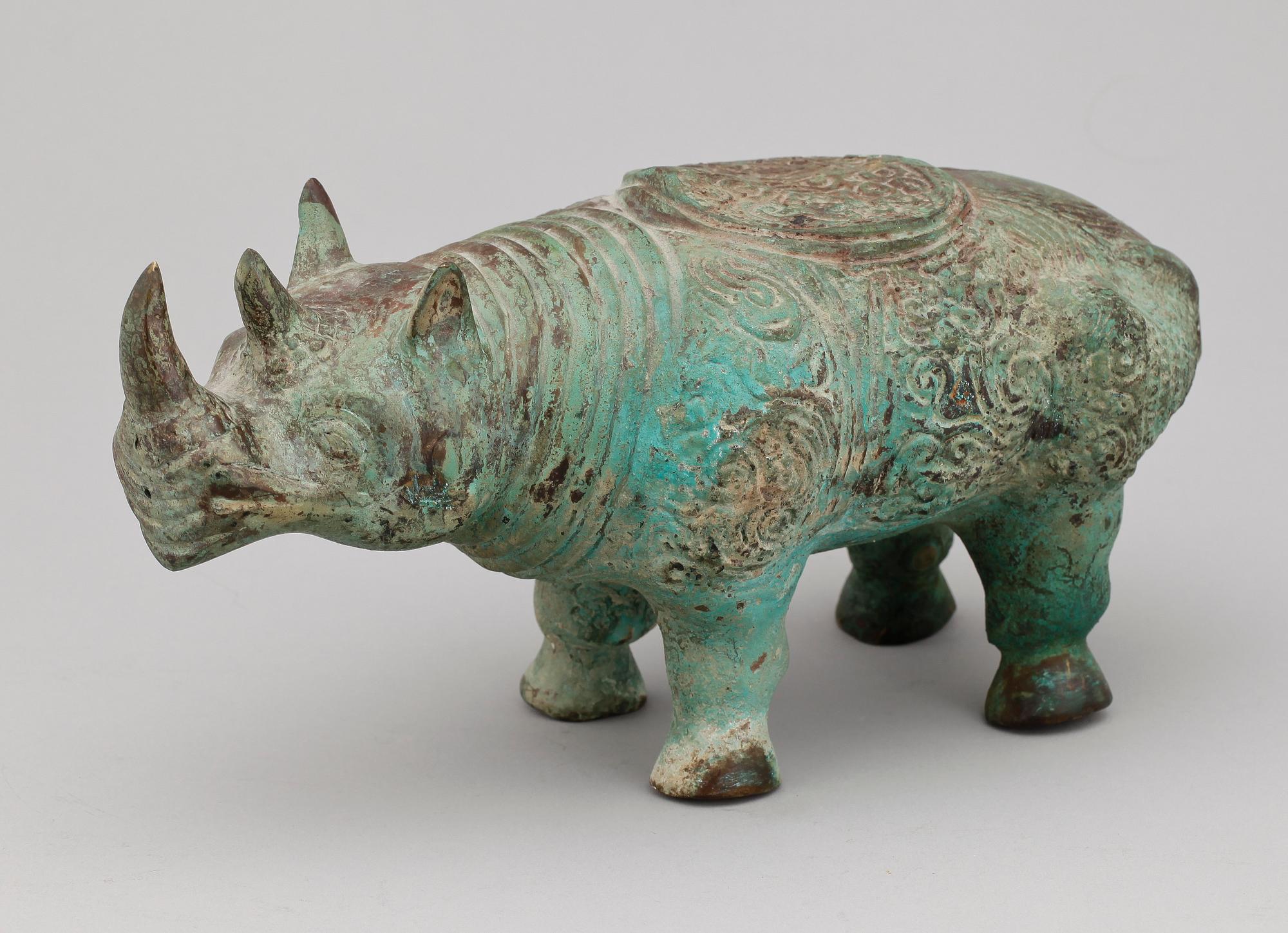 SKULPTUR, brons. Arkaiserande.