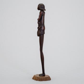 SKULPTUR, trä, möjligen Japan, omkring 1900.