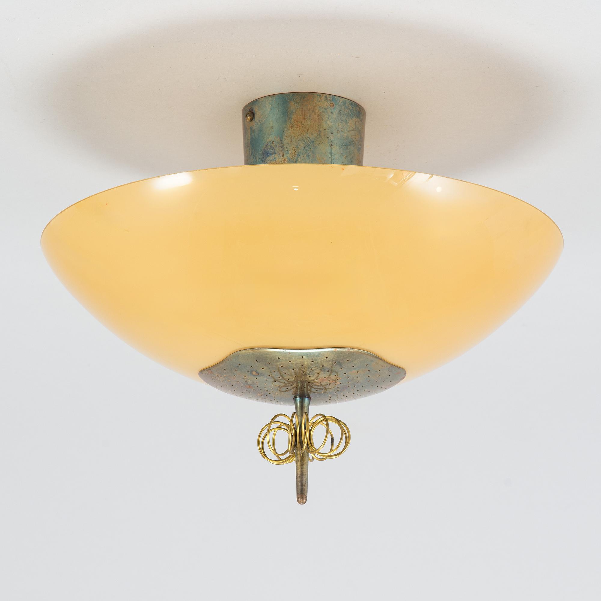 Paavo Tynell, Ceiling lamp for Taito. Made to order 1950.