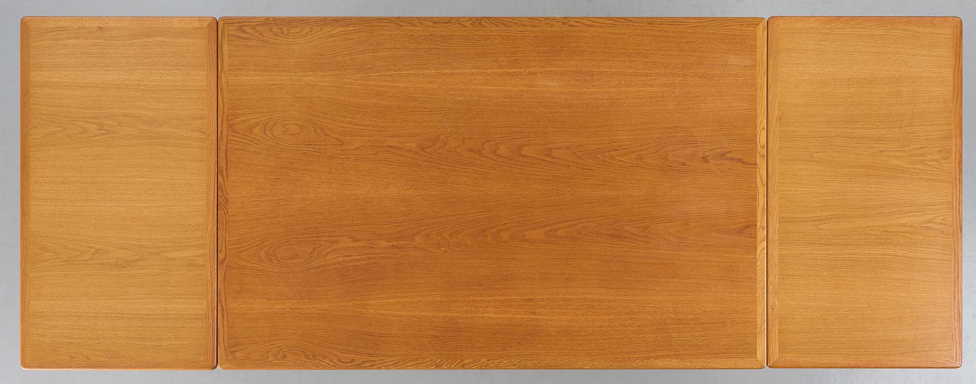 Hans J. Wegner, an "AT-312" dining table, Andreas Tuck, Denmark, 1950s-60s.