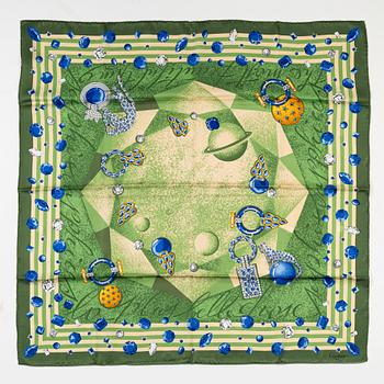Cartier, a jaquard silk scarf.