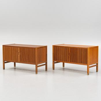 Carl-Axel Acking, likely, a pair of sideboards, Svenska Möbelfabrikerna, Bodafors, mid-20th century.