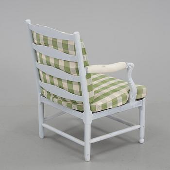 FÅTÖLJ, sk Gripsholmsfåtölj, modern tillverkning.