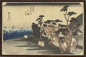 Utagawa Hiroshige I, färgträsnitt, Japan, ca 1833-34.