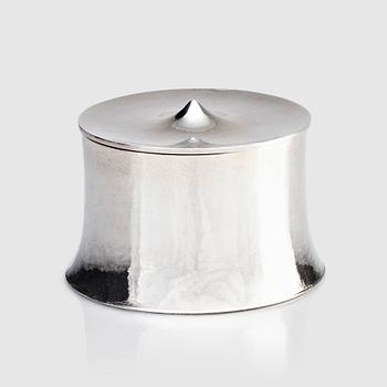 25. Birger Haglund, a sterling silver lidded box, Stockholm 1966.