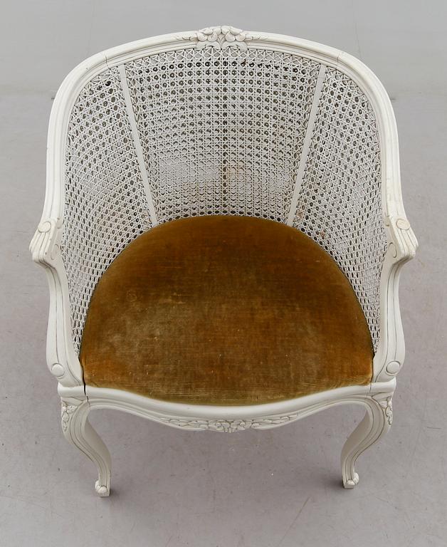 KARMSTOL, rokokostil, 1900-talets mitt.