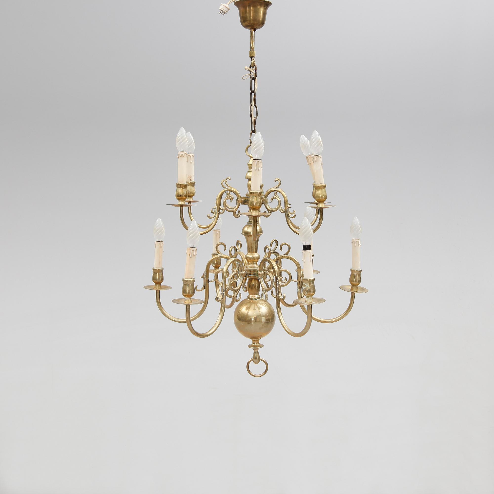 TAKKRONA, barockstil, 1900-talets mitt. Höjd ca 70 cm.