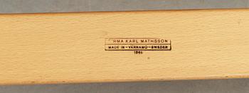 FÅTÖLJ, "Eva", Bruno Mathsson, Firma Karl Mathsson, Värnamo 1965.