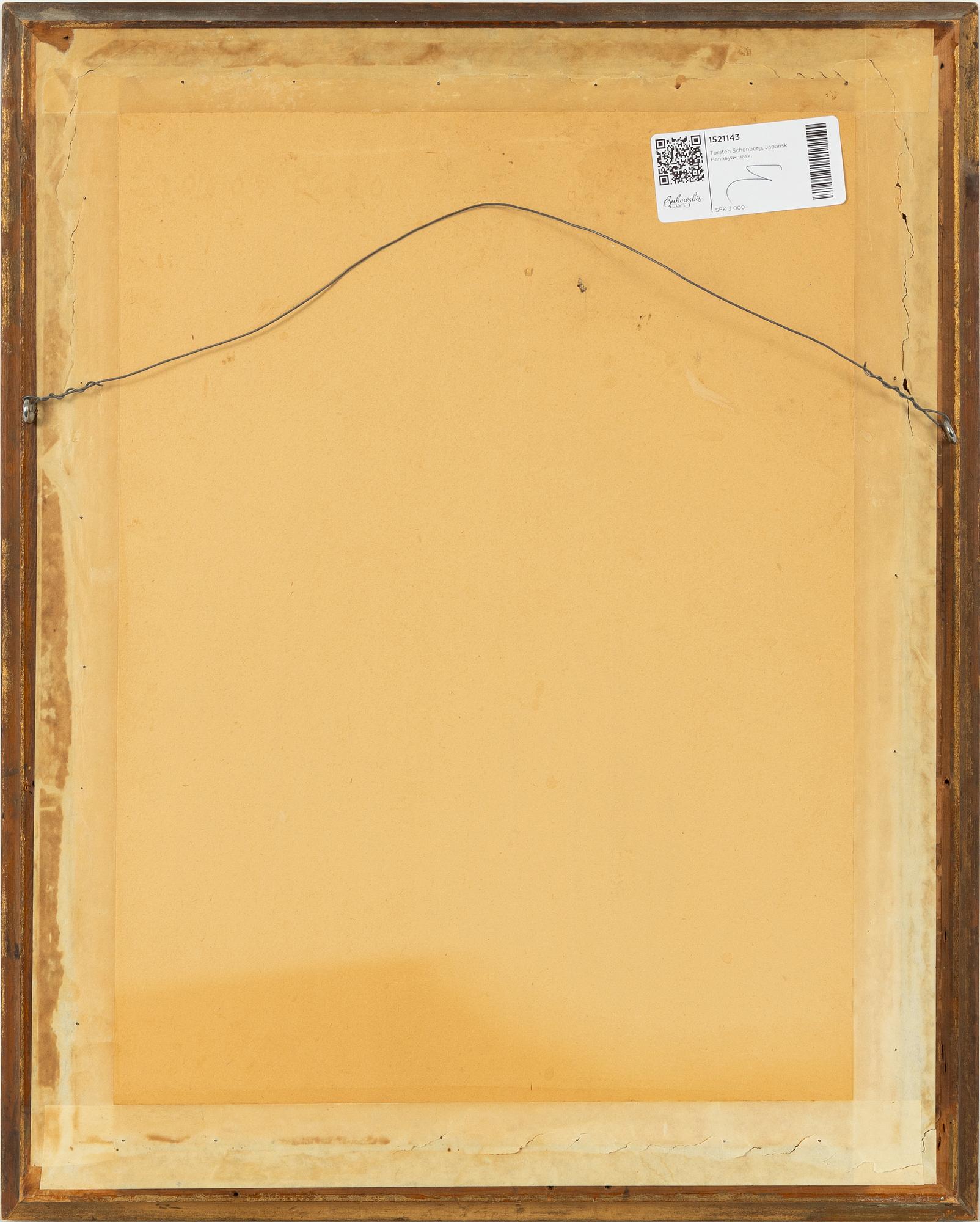 Torsten Schonberg, Japansk Hannaya-mask.