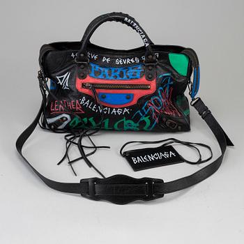 BALENCIAGA, handbag, "City graffiti  handbag".