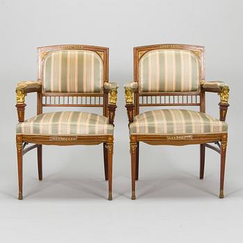 Möblemang, 8 delar, Empirestil, Ryssland, 1900-talets början.