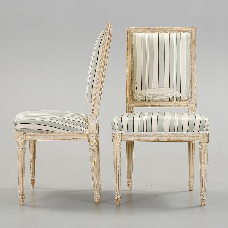 STOLAR, 6 st, gustaviansk stil, 1900-talets första hälft.