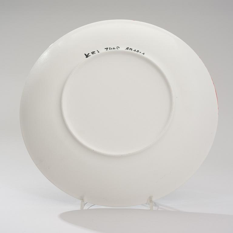 KRISTINA RISKA, FAT, keramik, signerad och daterad KRI 2005 Arabia.