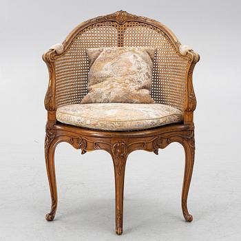 Karmstol, Louis XV-stil, Frankrike, tidigt 1900-tal.