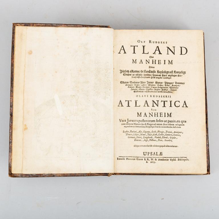 Rudbeck’s Atlantica (5 vol).
