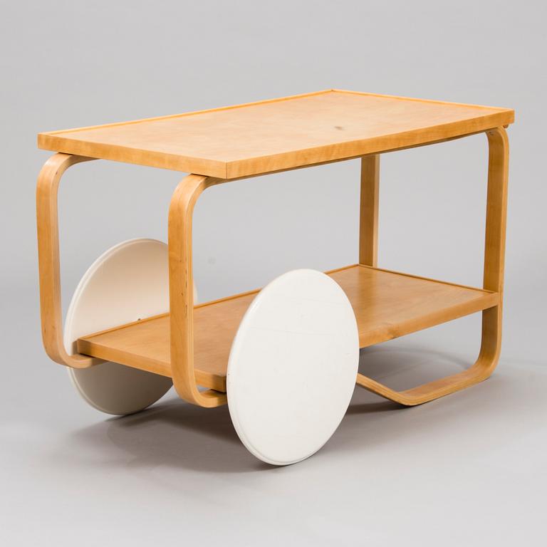 ALVAR AALTO, an early 1940's '98' tea trolley for Oy Huonekalu- ja Rakennustyötehdas Ab, Finland.