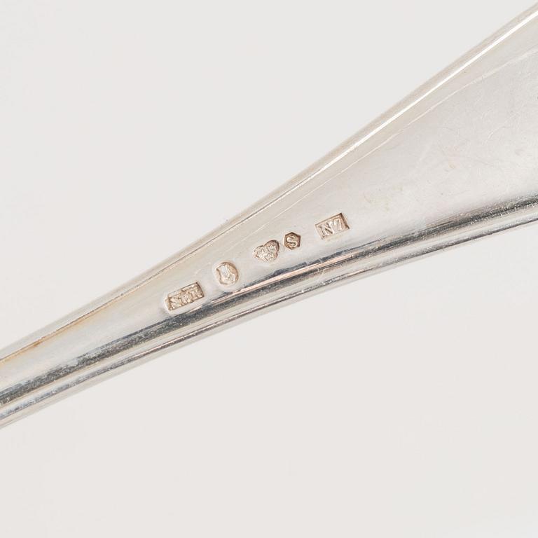 A 59-piece silver "Svensk Spets" flat wear set, KG Markströms, Stockholm, 1916-1931.