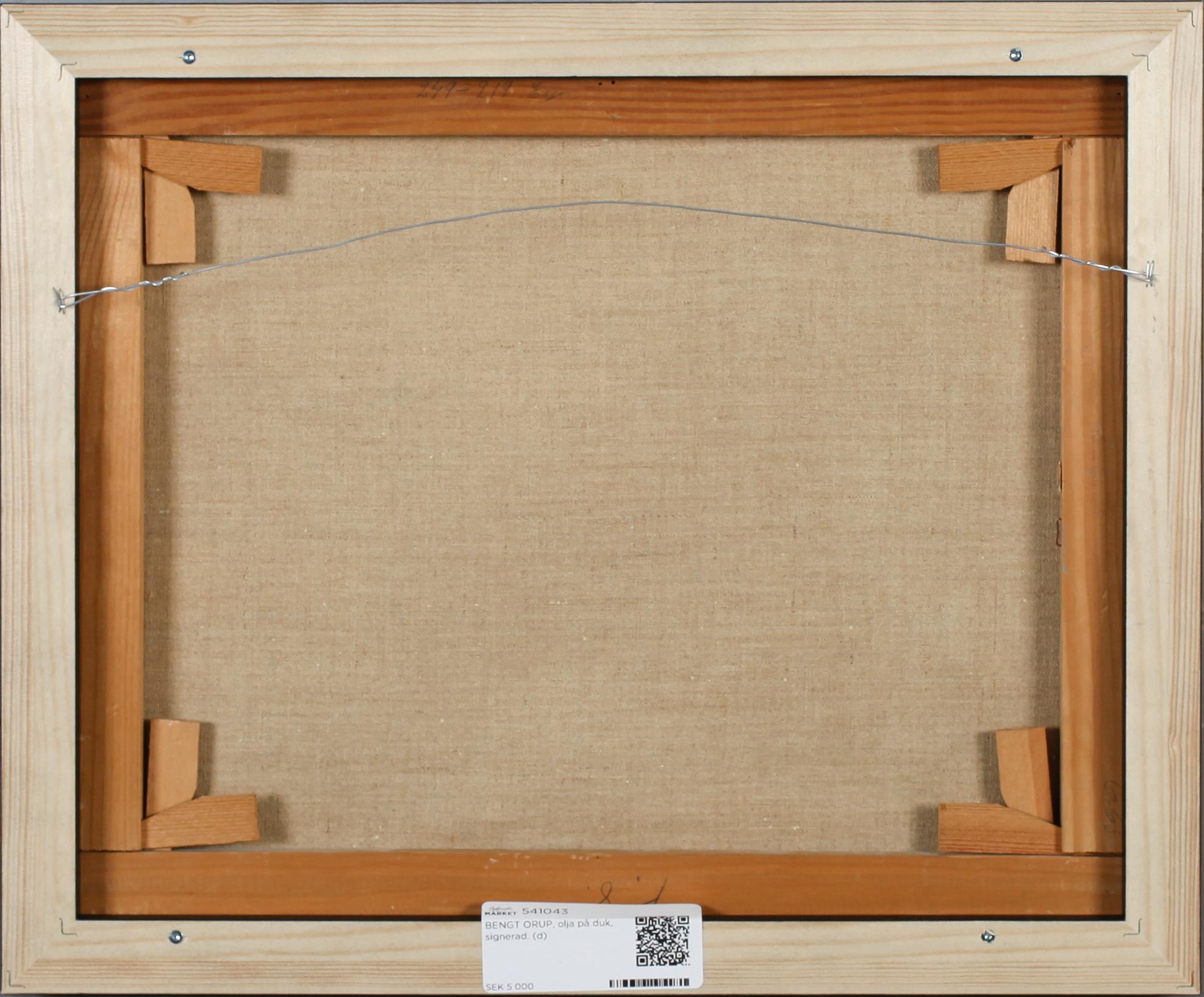 BENGT ORUP, olja på duk, signerad.