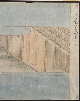 A set of four Japanese paintings by anonymous artist, Japan, 19th Century.