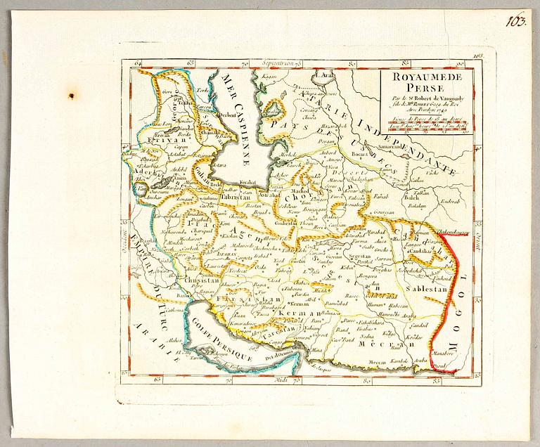 KARTA, Vaugondy 1749.