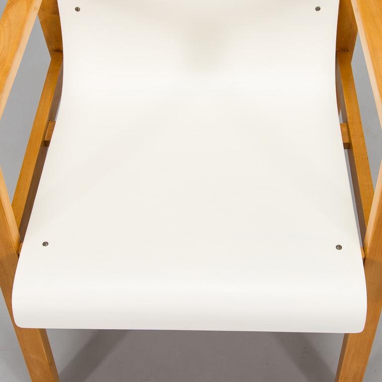 Alvar Aalto, a late 20th century '403' armchair for Artek.