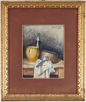 EUGÈNE JANSSON, gouache, signed.